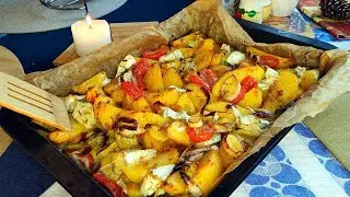 Запеченый картофель с сыром Камамбер. Потрясающе вкусно!