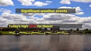 Tue June 19, 2018 Basic weather events, no webcast