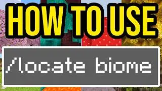 How To Locate Biomes In Minecraft WITHOUT MODS! Bedrock & Java!