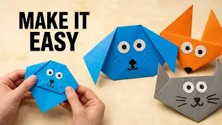 Create Adorable Origami Animal Faces Now! Origami | Paper Craft