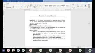 PVL2601 QA SESSION 2021 FORFEITURE OF PATRIMONIAL BENEFITS