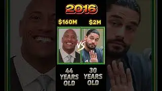 Compare net worth of The Rock and Roman Reigns!