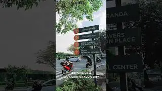 Morning walk at Arca South, Taguig City #road #motorcycle #streetview #signage #car #taguig