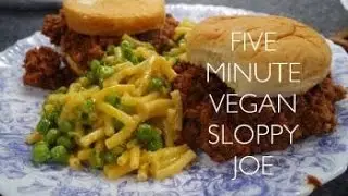 Five minute Vegan sloppy joes!