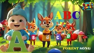 Песня ABC Forest Friends 🌳🦊 | Учим алфавит с лесными животными | Tumble Jumble
