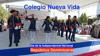 Colegio Nueva Vida en los actos de conmemoración del 27 de febrero -Día de la Independencia Nacional