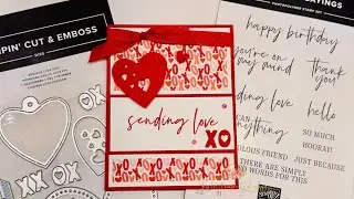 Fun Split Panel Card New Stampin’ Up! Made With Love Suite & Fabulous Sayings Product of the Month
