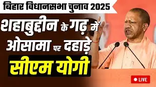 CM Yogi Bihar Rally LIVE: शहाबुद्दीन के गढ़ Raghunathpur में Osama पर दहाड़े सीएम योगी|Bihar Election