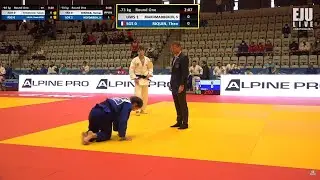 Somon MAKHMADBEKOV vs Theo RIQUIN, -73kg, Round 1, European Club Judo Championships 2021