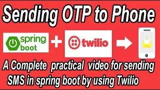 How to send otp to mobile using twilio in spring boot.