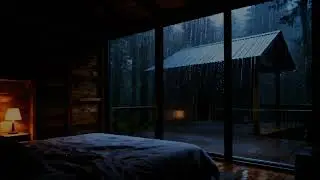 Rain Outside the Window 🌧️ Soft Piano in a Quiet Night Room | Sleep & Relax