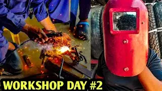 WORKSHOP DAY 2 |FZ| Fazzer| Wielding & Spray painting |Munnar Machans | Iduuki | Kerala |