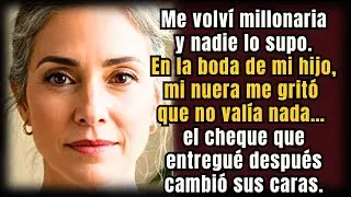 Me volví millonaria y nadie lo supo. En la boda de mi hijo, mi nuera me gritó que no valía nada… ASÍ