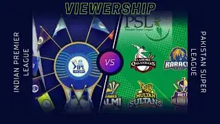 Cricket League Viewership in Data - IPL vs PSL vs BBL vs The 100 #ipl #psl #bbl #cricket #trending