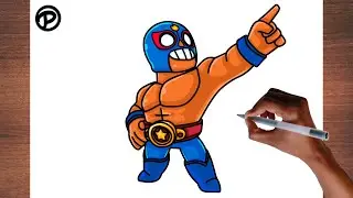 HOW TO DRAW EL PRIMO FROM BRAWL STARS