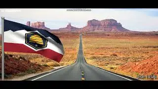 Utah State Flag and State Song (New State Flag)