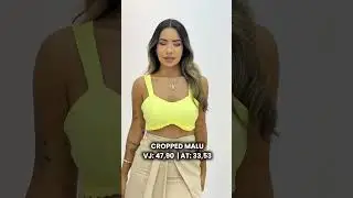 Cropped Malu Tran&ccedil;a | Sofistica&ccedil;&atilde;o e Caimento Perfeito 💫 | FDMLOJA