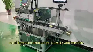 Jewelry labeling machine #labelingequipment#labelermachine