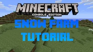 Easy Snow Farm Tutorial in Minecraft Xbox One/Xbox 360/PS4/PS3