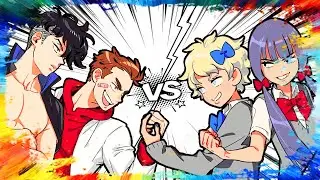 River City Girls Riki and Kunio vs Mami and Hasebe but it's SINGLE PLAYER