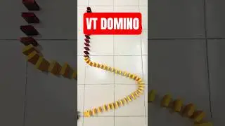 VT Domino Letter Chain Reaction | Oddly Satisfying #shorts