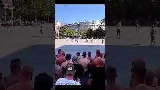 Lech Poznań hooligans in Belgrade before the match vs Crvena Zvezda