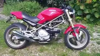 Louis Universalendschalld&auml;mpfer an Ducati Monster Mod. 1994 Soundchek mit Ger&auml;uschmessung