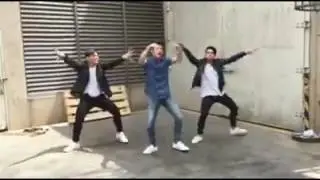 Ronnie Alonte, Zeus Collins and Jon Lucas doing the Mobe Challenge