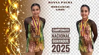 DANNA PALMA, MEDALLA DE BRONCE, CAMPEONATO NACIONAL GUAYAQUIL 2025. #skating #competition #viral 