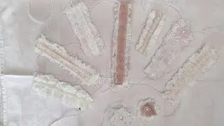 Tuto : Des #embellissements avec des chutes de #dentelles & de #tissus #tuto #diy #scrap #facile🙂❤️