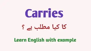 Carries meaning in Urdu | carries meaning in Urdu/ Hindi 