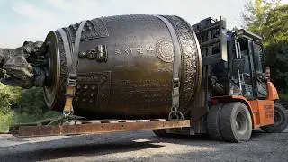How a 5-Ton Temple Bell Is Forged to Ring for 1,000 Years | by @king process
