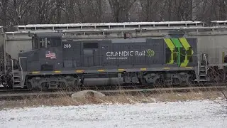 COW and CALF on the CRANDIC! CN and UP railyard drone views, and a long Iowa Northern with slugs!
