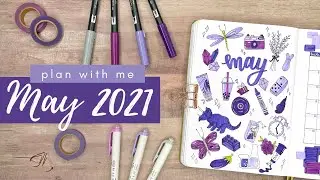 Plan With Me | May 2021 Bullet Journal Setup | Archer & Olive