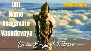 963 Hz Om Namo Bhagavate Vasudevaya | Powerful Krishna Mantra for Protection & Positive Energy