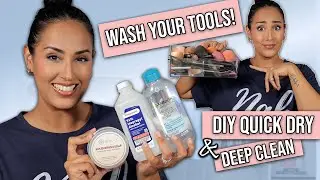 2 WAYS TO CLEAN YOUR MAKEUP BRUSHES! DIY QUICK DRY SOLUTION & DEEP CLEAN
