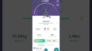 Salazzle evolution 🧬 #pokemongogaming #pokemon #salazzle #salandit #evolution