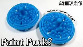PAINT PUCK // Clean your paint brushes super fast // #SHORTS
