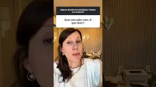 Seu suor tem um odor desagrad&aacute;vel? Saiba o que fazer. #dicasdebelezaesaude