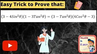 Trigonometry/ Prove That