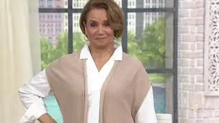 Martha Stewart Mixed Stitch Open Front Long Cardigan on QVC
