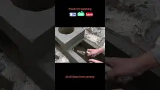 DIY -  Build a 2 in 1 outdoor wood stove with cement and old Styrofoam #shorts
