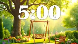 Take a 5 Minute break at the backyard! (5 Minute Relaxing Timer)