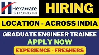 Hexaware Technologies Hiring Freshers | Location - Across India | Salary: 4 LPA @ananya28