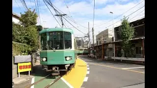 江ノ電 龍口寺前交差点は穏やかでした