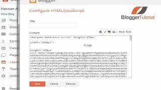 How to Add URL in Sponsor Logo into Blogger
