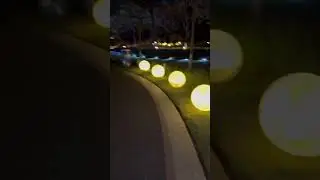 Real Shot Of Colorfuldeco Glowing Led Sphere Light For Garden