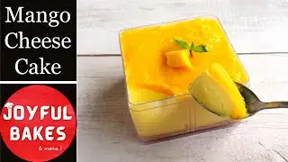 Mango White Chocolate Cheesecake | No Bake Mango Cheesecake Recipe