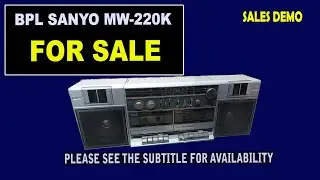 BPL Sanyo MW-220K for Sale | Tape Recorder for Sale