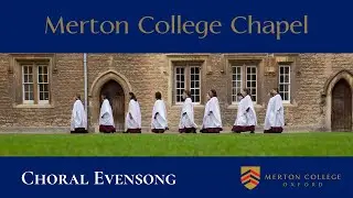 Choral Evensong - Wednesday 21 January 2026 - from Merton College Chapel, Oxford